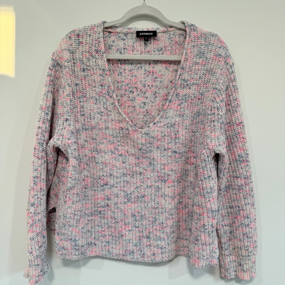 Express Cotton Candy Knit Sweater - Picture 2 of 7